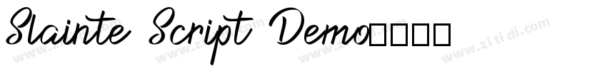 Slainte Script Demo字体转换